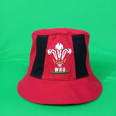 Wales Rugby Bucket Hat From Upcycled Official Shirt For Baby/Infant (18-36 Mths) • £14.95