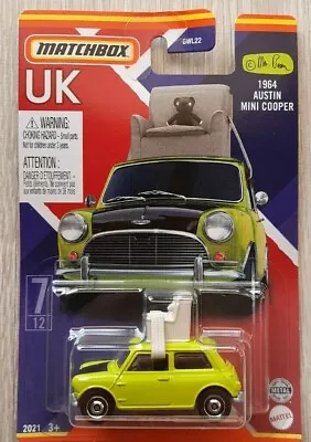 Matchbox UK 1964 Austin Mini Cooper Mr. Bean Teddy Armchair 7/12 GLW22 • $35.99