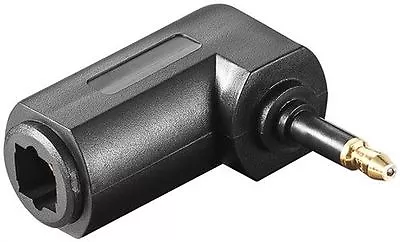 Goobay Audio Adaptor 3.5mm Mini TOSLINK Male Angled To TOSLINK Female (11923) • £2.92