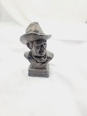 John Duke Wayne American Hero  Bust Sculpture By Billy Burns 8  X 4  • $29.99