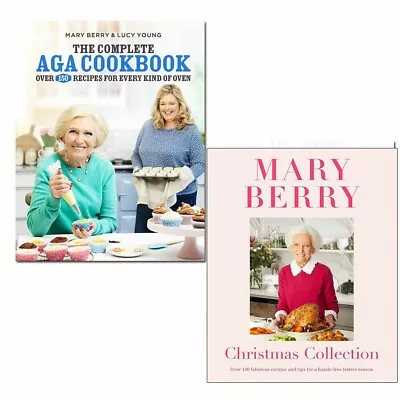 Mary Berry's Christmas Collection And The Complete Aga Cookbook 2 Books Set Pack • £32.99