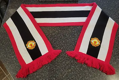 Official Embroidered Badge Executive Manchester United Football Club Scarf • £12.95