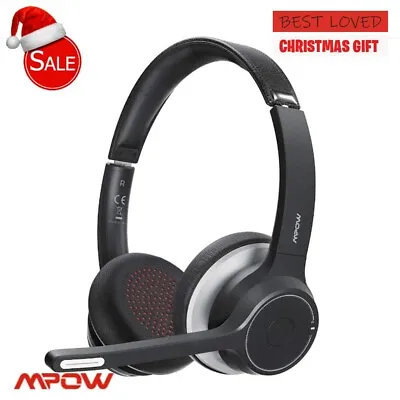 £29.95 • Buy Mpow HC5 V5.0 Bluetooth Headset With Dual Mic Wireless Headphones ANC
