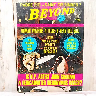 BEYOND Magazines #8 April 1969 Vampire Reincarnation ESP Weird Ghosts Paranormal • $14