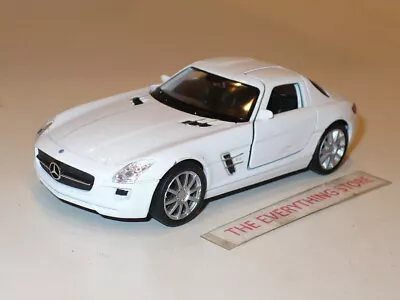 Welly Daimler Mercedes Benz Sls Amg Bright White Gull Wing 4.5 Inches Free Ship • $15.95