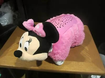 DISNEY~ Minnie Mouse ~Pink Pillow Pet Dream Lites~Night Light Mini 5” Works • $12.99