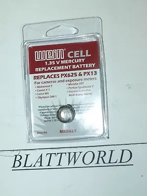 £11.57 • Buy NEW FRESH Wein Cell PX625 PX13 Mercury Free 1.35V REPLACEMENT Battery MRB625