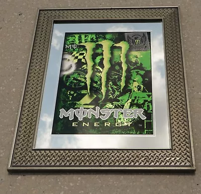 Very Rare Monster Energy Mirror Advertising Sign 24  Wide X 30  Tall • $145