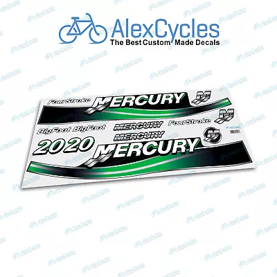 Mercury 20 HP Green Bigfoot FourStroke Laminated Outboard Motor Decals Stickers • $19.70