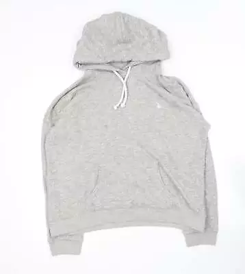 Jack Wills Womens Grey Cotton Pullover Hoodie Size 12 • £10.25