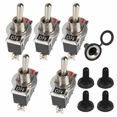 5x Toggle Flick Switch WATERPROOF ON/OFF For Marine & Automotive Dash Light 12V • $4.99