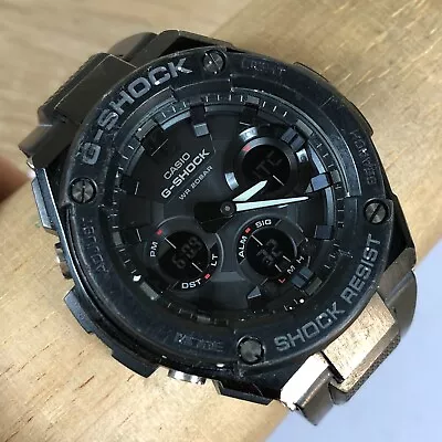 Casio GSHOCK G-STEEL Black GST-S100G Digital & Analog Wrist Watch SOLAR POWERED • $99.95