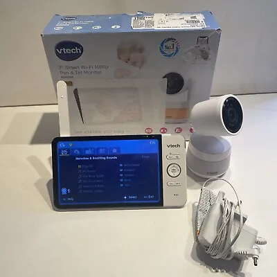 V Tech Baby Monitor 7” Wi Fi 1080p RM7766HD  Spares Or Repairs Pan & Tilt Smart • £35