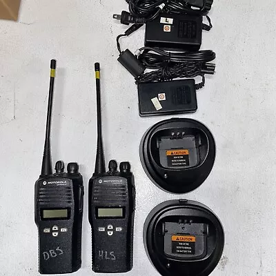 2 Motorola UHF CP200XLS Radios UsedWith Good Condition Batteries & Chargers • $250