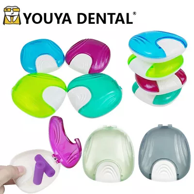 1x Press-to-Open Retainer Case Fake Teeth Box Oral Hygiene Organizer Mouth Guard • $5.57