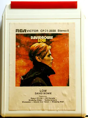 DAVID BOWIE  Low   8 TRACK TAPE CARTRIDGE • $34.95