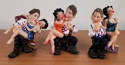 Bill Clinton Monica Lewinsky Figurine Lot Of 3 Rare HTF Resin Rhinestones • $65