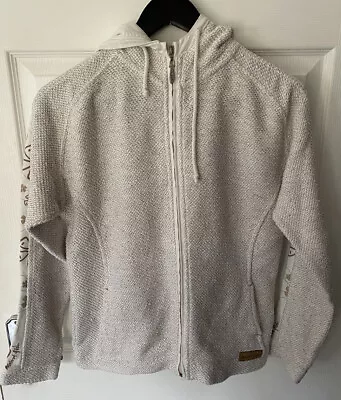 £13.49 • Buy Weird Fish Ladies Hoodie Cream Full Zip Macaroni Fleece Jacket With Pockets 