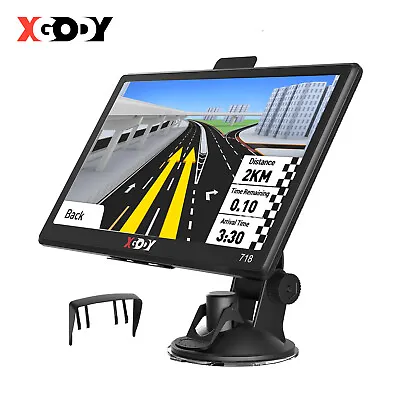 XGODY 7  Truck Car GPS Navigation Navigator System 8GB SAT NAV Lane Assist POIs • £52.99