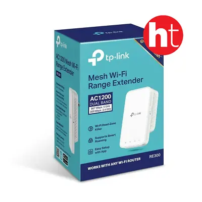 TP-Link RE300 1200Mbps Dual Band Wi-Fi Range Extender Wireless AC1200 Mesh WIFI • $64