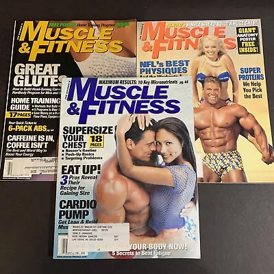 1998 • Muscle And Fitness Magazine •  Lot Of 3 • OCT NOV DEC #MUSF-21 • $29.99