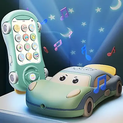 Baby Musical Car Phone Toys For 1 Year Old Boy Kids Early Education Learning Toy • £7.89