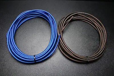 8 Gauge Awg Wire 5 Ft Blue 5ft Black Cable Power Automotive Stranded Primary Ps • $12.95
