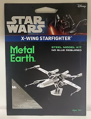 ⭐️New Metal Earth Star Wars X-wing Star Fighter Steel Model Kit No Glue Required • $11.28