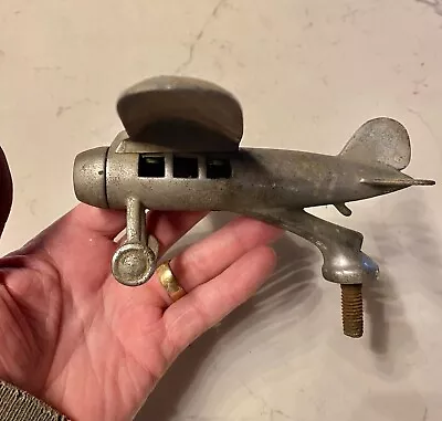 Lindbergh Airplane Hood Ornament - 1920’s Radiator Cap - Faith Co. Products • $178.50