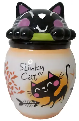 Slinky Cat Cookie Jar Kitchen Living Art By Stoneage 240mm New In Box • $79.95