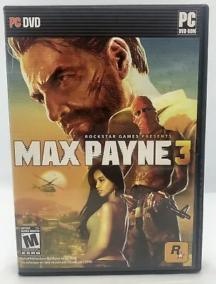 Max Payne 3 - PC Windows Big Box Complete CIB - 4 Disc Set /w Manual - VG Cond. • $40.69