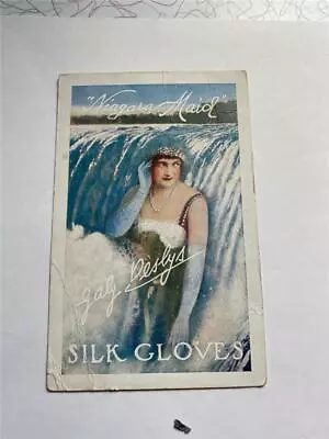 Early 1900's  Niagara Maid  Silk Gloves Gaby Deslys Unused Postcard Silk Mills • $49.99