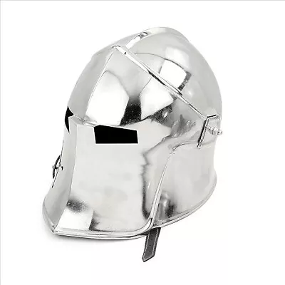 Medieval Barbuta Visored Knight Steel Helmet Props Costumes Mask Helmet LARPers • $62.99