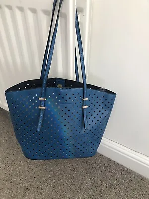 David Jones Blue Handbag/tote Bag Exc Cond Used Once • £12.99