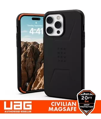 Urban Armor Gear (UAG) IPhone 14 Pro Max Civilian MagSafe Case Rugged Cover • £32.99