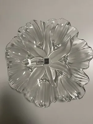 Vintage Mikasa Spring Tulips Crystal Platter 13 1/4 SA 949/313 • $20