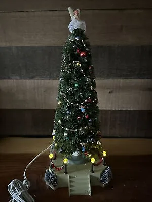 Lemax Lighted Musical Christmas Tree 2001 14660A W Box-flaws • $55