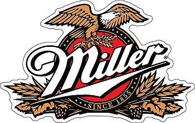 MILLER  Sticker Decal *DIFFERENT SIZES* Beer Bumper Window Bar Wall  • $3.80