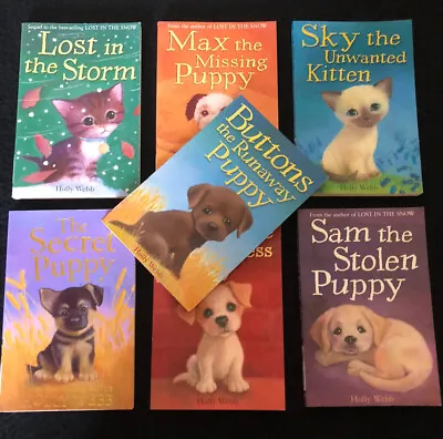 Set 7 Holly Webb Books.VGC.Secret PuppyRunawayStolenMissingHomeless Kitten • £6.99