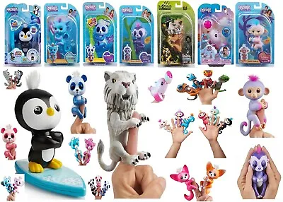 $49.50 • Buy WowWee Fingerlings Panda Monkey Sloth Tiger Panther Dolphin Dragon Penguin Toy