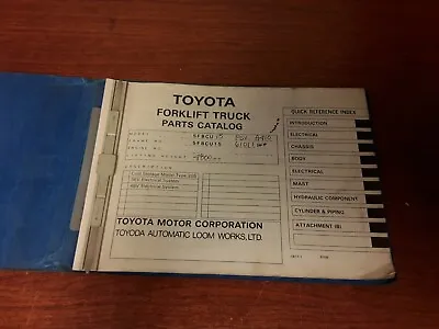 $78.60 • Buy Toyota 5FBCU15 Parts Catalog