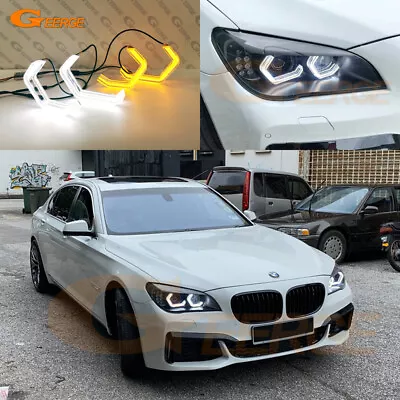 For BMW F01 F02 F03 F04 Concept M4 Iconic Style 3D Hex LED Angel Eyes Halo Rings • $131.75