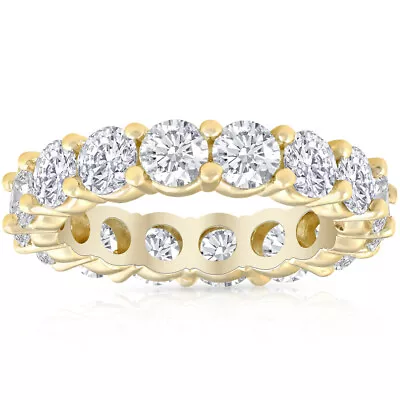 4 Carat Diamond Eternity Ring 14K Yellow Gold • £1946.23