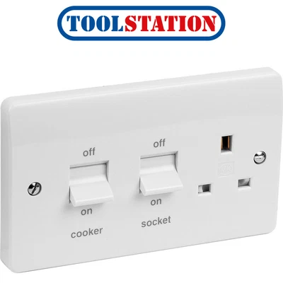 £20.57 • Buy MK 45A Cooker Unit 45A DP Switch & 13A Socket