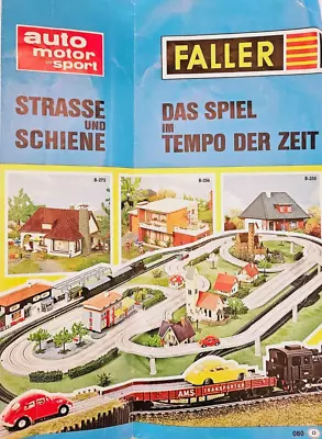 Faller Auto Motor Und Sport Brochure Paper Catalog In German Language • $9.99