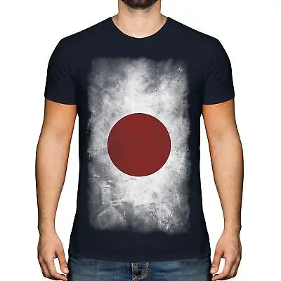 Japan Faded Flag Mens T-shirt Tee Top Nihon Japanese Nippon Shirt Football • £9.95