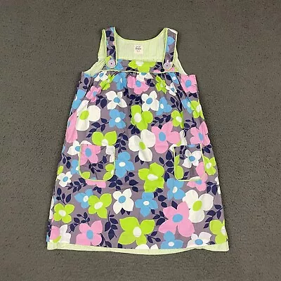 Mini Boden Dress Girls Size 9-10 Years Multicolor Floral Sleeveless Cute Casual • $13.46