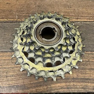 Vintage Suntour Perfect Freewheel 30 Tooth 30t 13t6 Speed MTB Tour Gold 6s A4 • $56.39