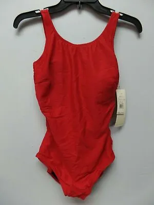 Gottex Aphrodite Red Mastectomy HighNeck 1pc Swimsuit Sz6810121416Free Ship • $69.89