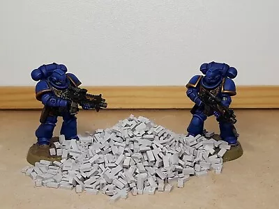 £11.80 • Buy 1200 1:48 Scale Miniature Bricks - Wargaming Scenery, Diorama, Warhammer